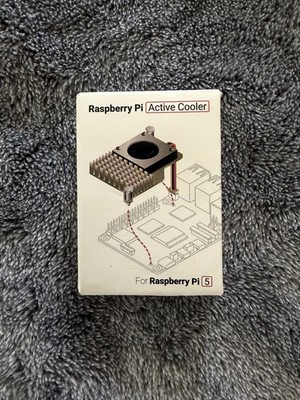 New Official Raspberry SC1148 PI 5 Active Cooler Aluminum Heatsink Cooling Fan