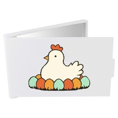 Kompakt-/Reise-/Taschenschminkspiegel ''Huhn mit Ostereiern'' (CM00050720)