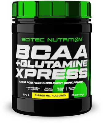 Scitec Nutrition BCAA + Glutamine Xpress, 300 g Dose, Citrus Mix
