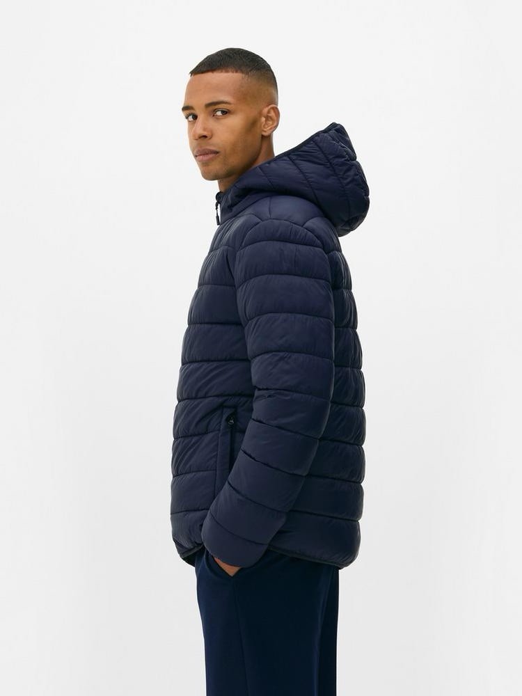 Primark Men’s Hooded Puffer Jacket, Navy, New With Tags. image 6