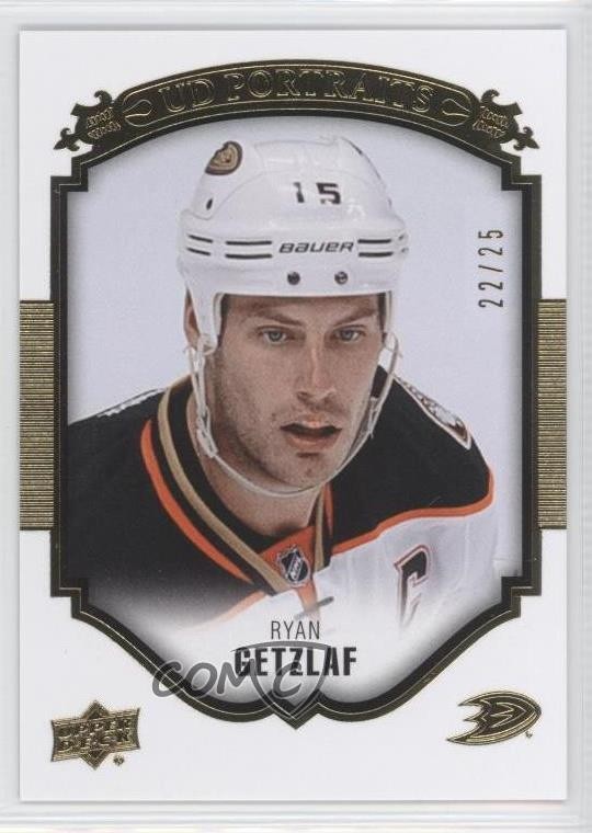 2015-16 Upper Deck UD Portraits Gold Foil 22/25 Ryan Getzlaf #P-29 a2k