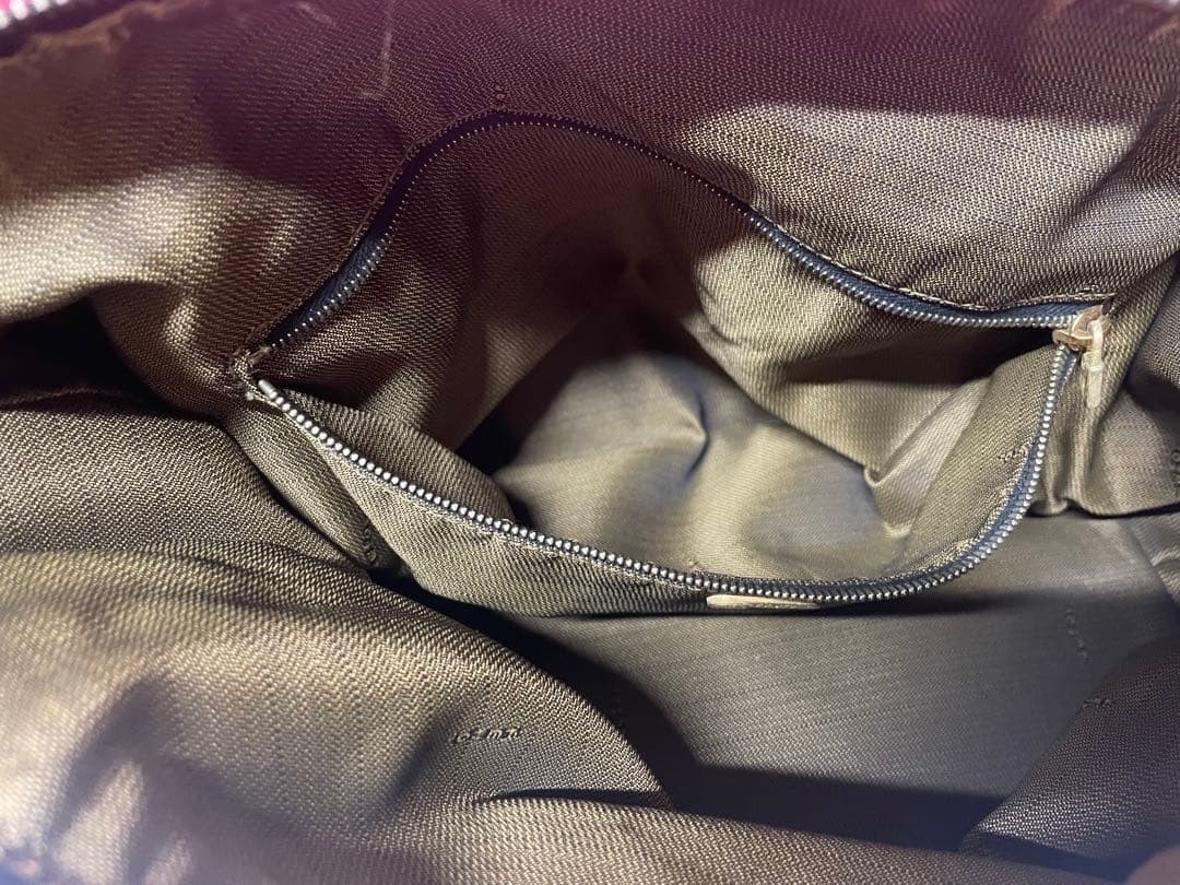 FENDI Zucca Vanity Bag Hand Bag Accessory Pouch Canvas Leather Black Brown thumbnail 11