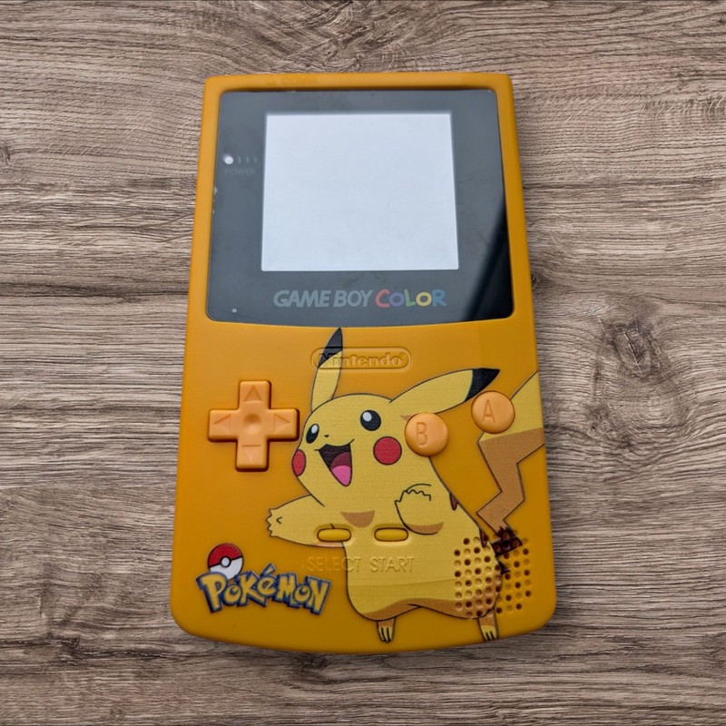 Nintendo Game Boy Color GBC Pokemon Pikachu Uv Printed Shell