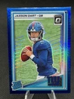 2025 Panini Donruss Optic Jaxson Dart RC Rookie Blue Hyper #273 Giants
