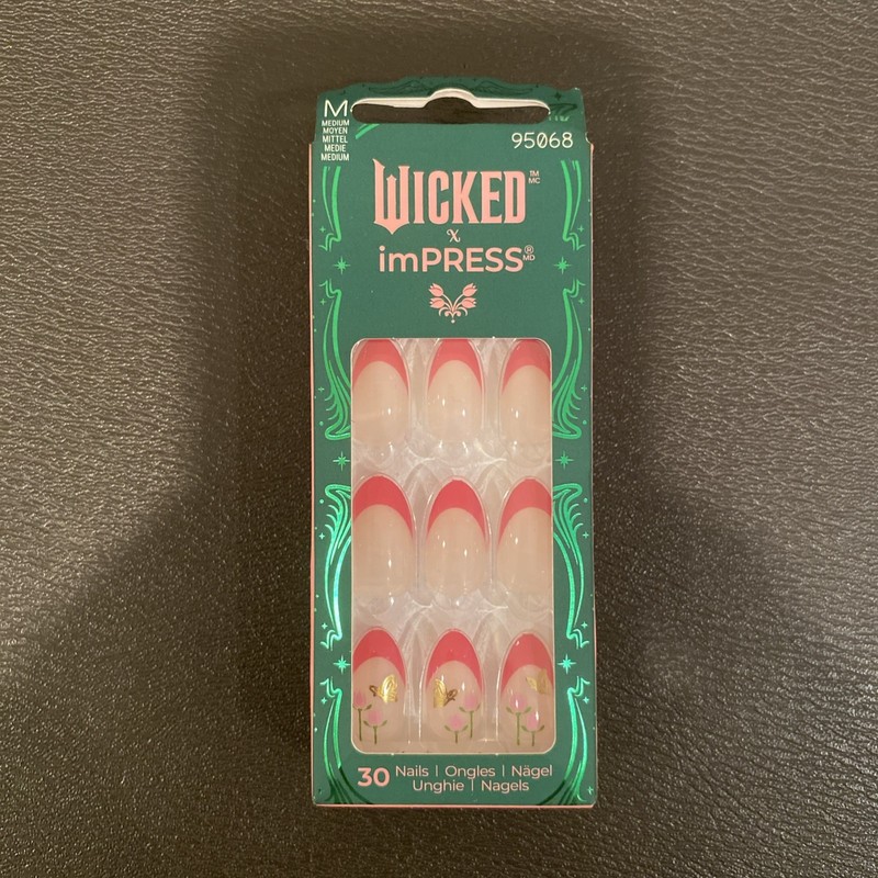 Kiss Wicked x Impress Unlikely Friendship Pink Medium Press-On Nails