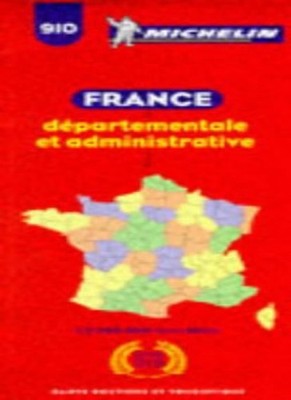 Michelin Regions and Distances, France Map No. 910