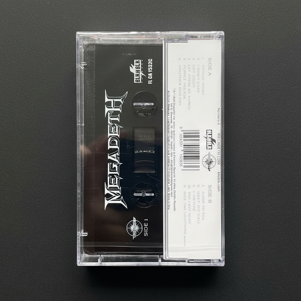 2026 Megadeth CYBER ARMY EXCLUSIVE Cassette New ALT COVER Self