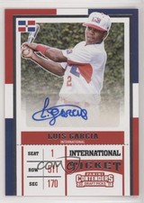 2017 Panini Contenders Draft Picks International Ticket Luis Garcia #12 Auto b8l
