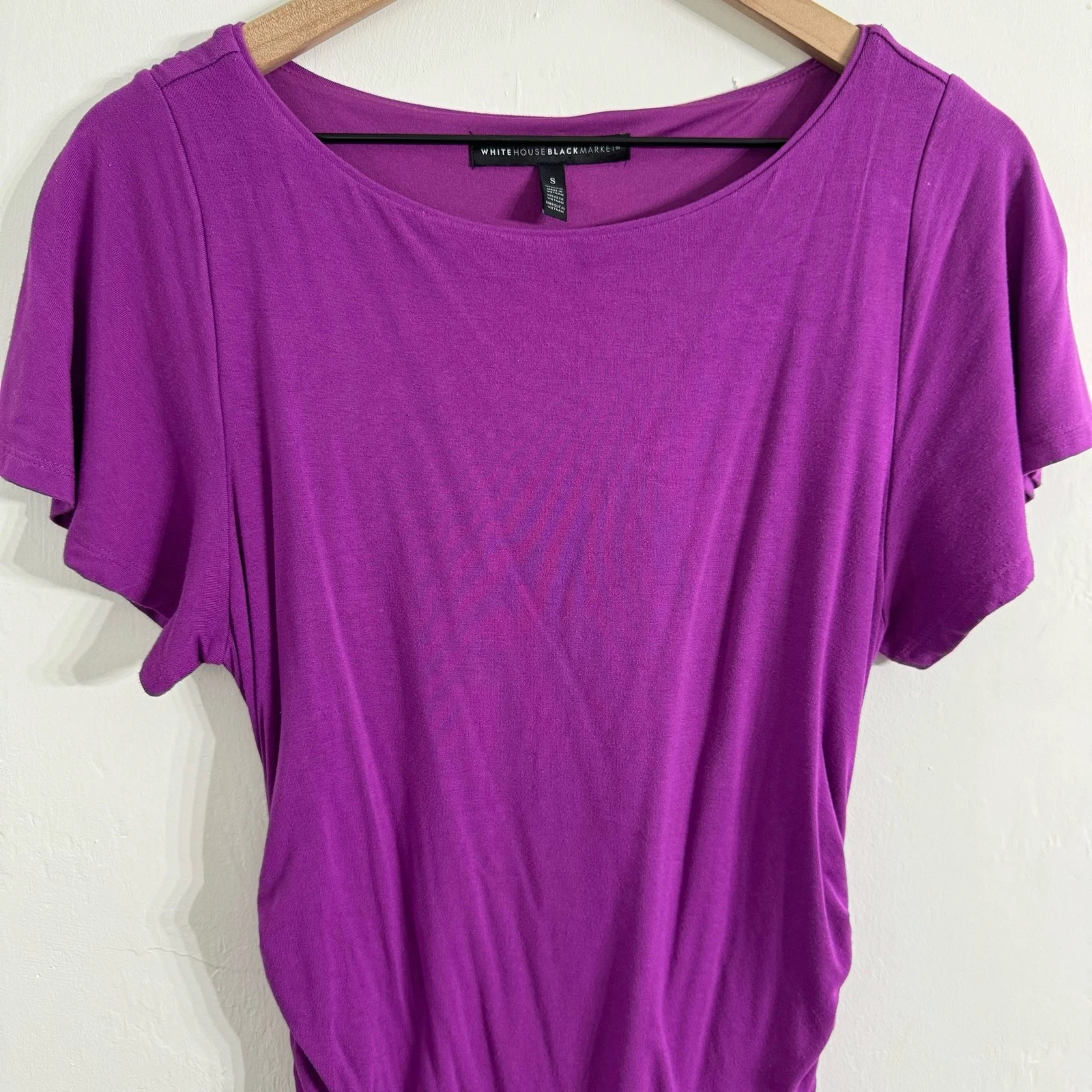 VETEMENTS Abito tubino increspato viola White Ho Black Market taglia S