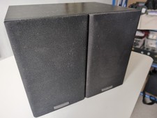 Mission LX-1 Bookshelf Speakers Pair Black 2-Way Hi-Fi 6 Ohm Tested Working