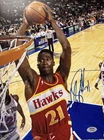 Dominique Wilkins Atlanta Hawks Autograph Signed 11x14 Photo! Psa Coa