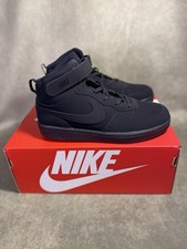Nike Court Borough Mid 2 PSV Black Boy's Sneakers - Sz 3Y NWB CW5868-001