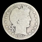 1901 Barber Silver Half Dollar