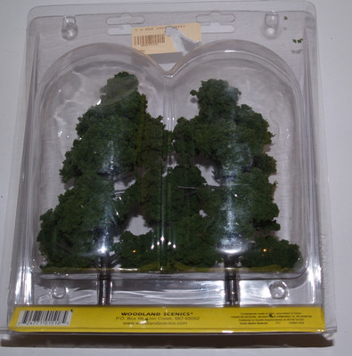Woodland Scenics vormontierter Baum mittelgrün 7-8 Zoll 2er-Pack, TR1518