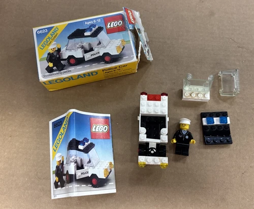 Vintage Lego Set #6623 Police Car LEGOLAND Town System Pre-Owned Complete