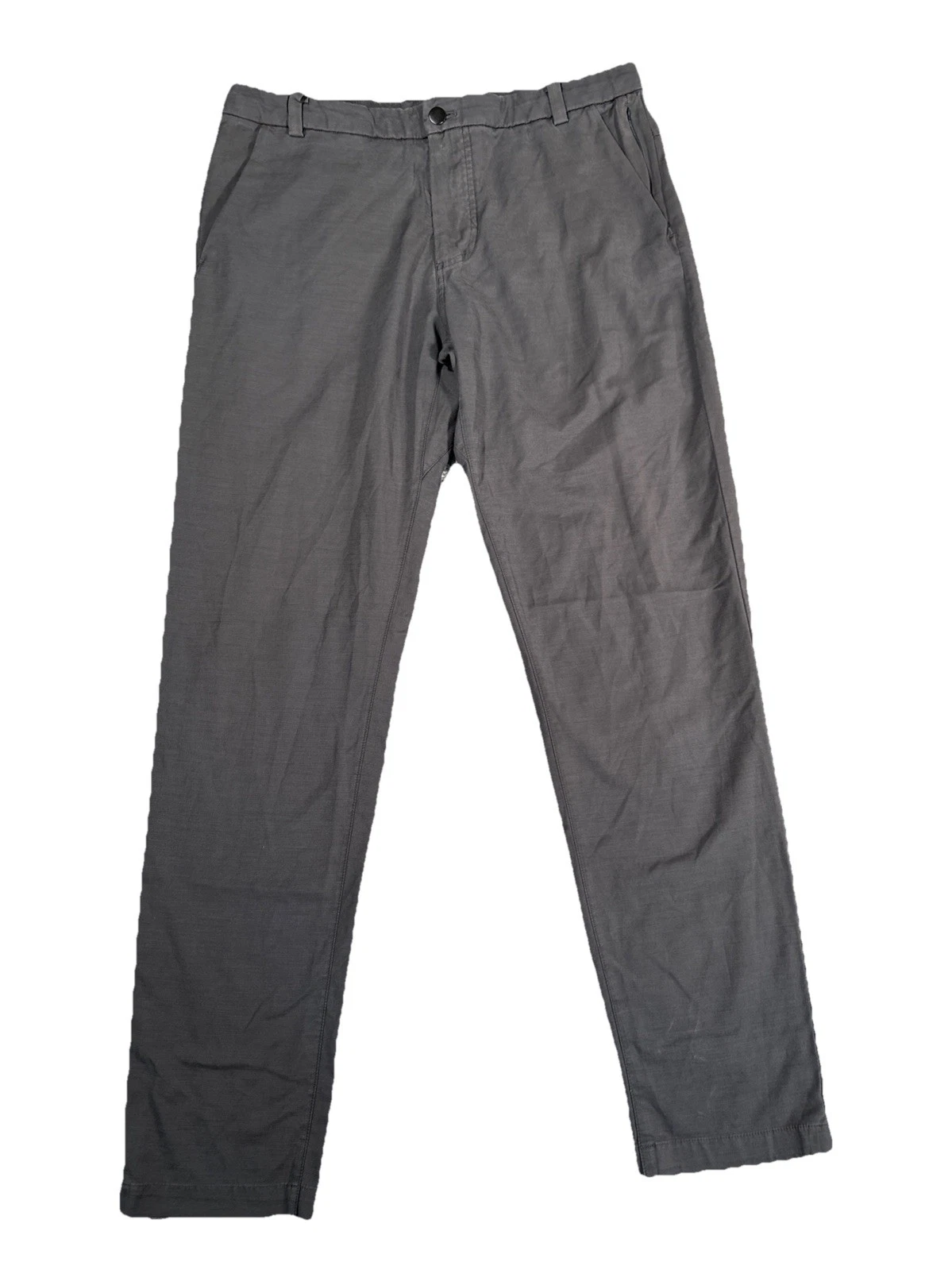 Lululemon Pants Men’s SZ 34sx33 Gray Preppy Chino Classiccore Performance Casual