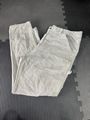 Old Navy Men's 38x30 Gray 90s Straight Carpenter Work Pants Utility Pockets