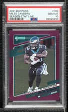 2021 Panini Donruss Season Stat Line 2/5 Miles Sanders #109 PSA 10 GEM MT n0c