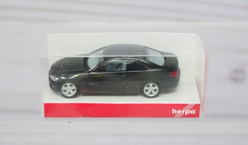 Herpa 023573, BMW Serie 3 cupé 2 puertas, negro, escala 1/87 HO | Zustand: New