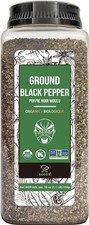 Soeos Organic Ground Black Pepper, Non-GMO, 18 Ounce (Pack of 1), green 