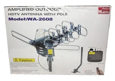 PBD WA-2608 Digital Amplified Outdoor HD TV Antenna 150 mile range