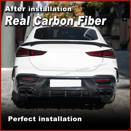 Carbon Heckdiffusor Diffusor Heckansatz Für Benz W167 GLE450 GLE53 GLE63 Coupe - Picture 4 of 16