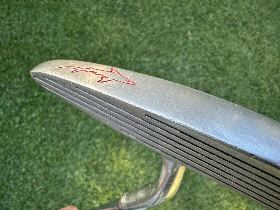 Pat Simmons Tiger Shark Great White Oversized Putter 35" Right Handed 7” Blade - Image 3 of 4