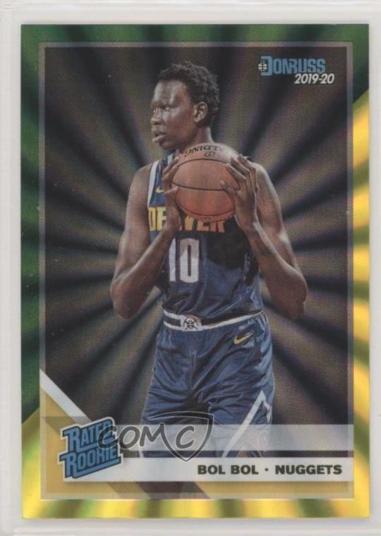 2019 Panini Donruss Rated Holo Green & Yellow Laser Bol Bol #234 Rookie RC o8g