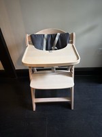 Hauck Beta+ Wooden Highchair - Whitewashed Baby - stokke tripptrapp alternative 
