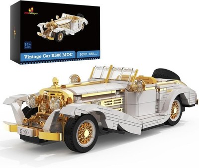 HIMEN Vintage Cars Building Blocks Sets 50101, Classic K500 Sports Car MOC Model