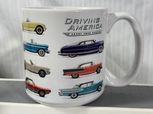 20oz Ford Coffee Mug "Driving America “Henry Ford Museum” 1957 Classic Cars