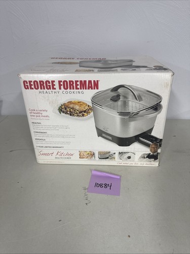 NEW Open Box George Foreman Healthy Cooking Smart Kitchen MultiCooker NEW