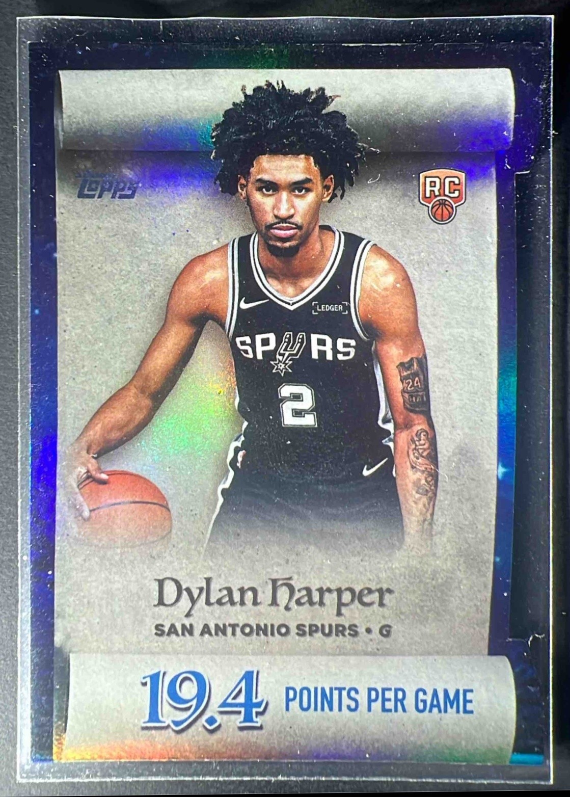 2025-26 Topps Holiday Dylan Harper #ML-2 Making The Nice List RC Spurs