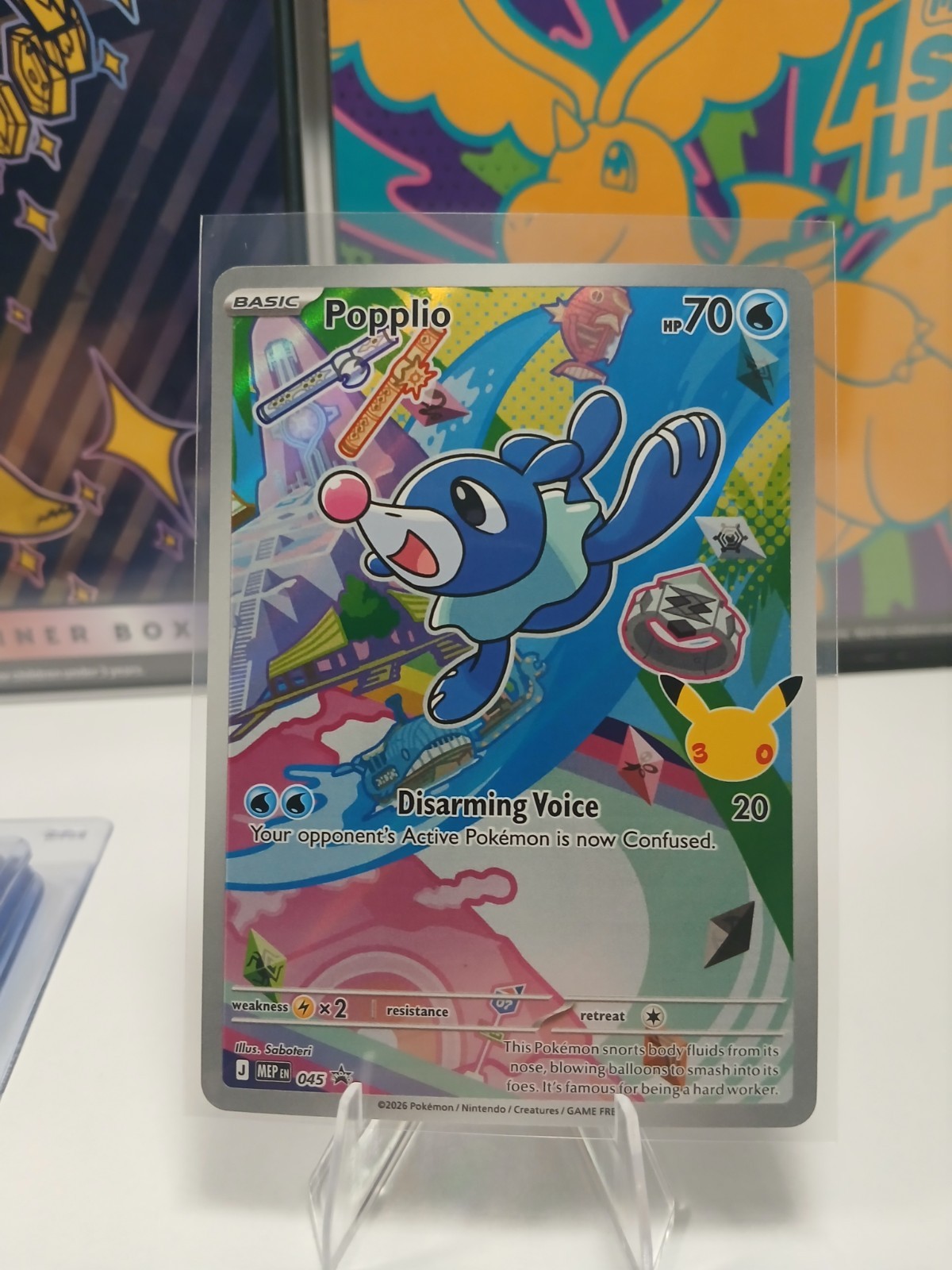 popplio pokemon card holographic Popplio 2026 Mega Evolution: Black Star Promo #045 Holo (First Partner  Collection) Price Guide