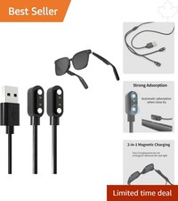 Shock Resistant Magnetic Smartglasses Charging Cable – 60cm Eco-Friendly Design