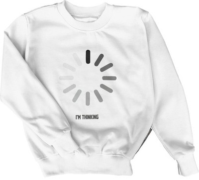 I'M THINKING Sweatshirt | Progress Wheel Loading Top | Lustige Neuheit Witz Pullover