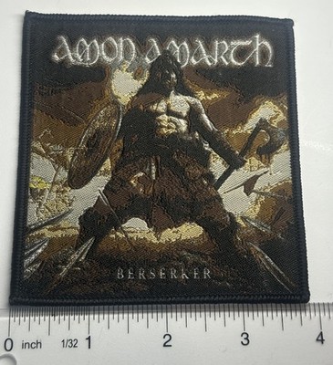 Amon Amarth Berserker Black Border Woven Patch