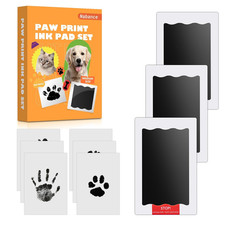 Paw Print Kit, Dog Nose Print Kit, No Mess Paw Print Stamp Pad for Dogs  Cats,