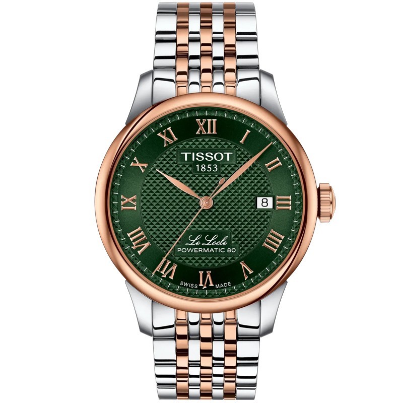 Tissot Le Locle 39.3mm Green Dial Men's Watch T0064072209301