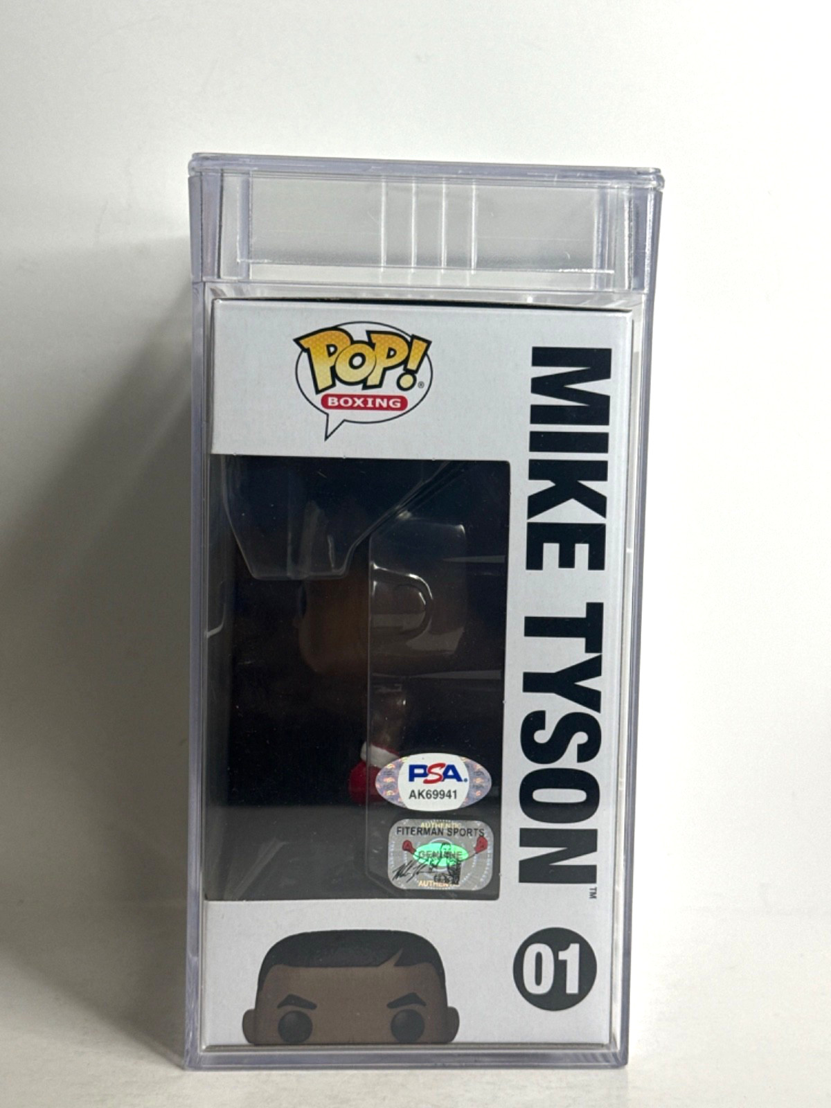 Mike Tyson Signed Boxing Funko #01 Encapsulated PSA AK69941 view 2