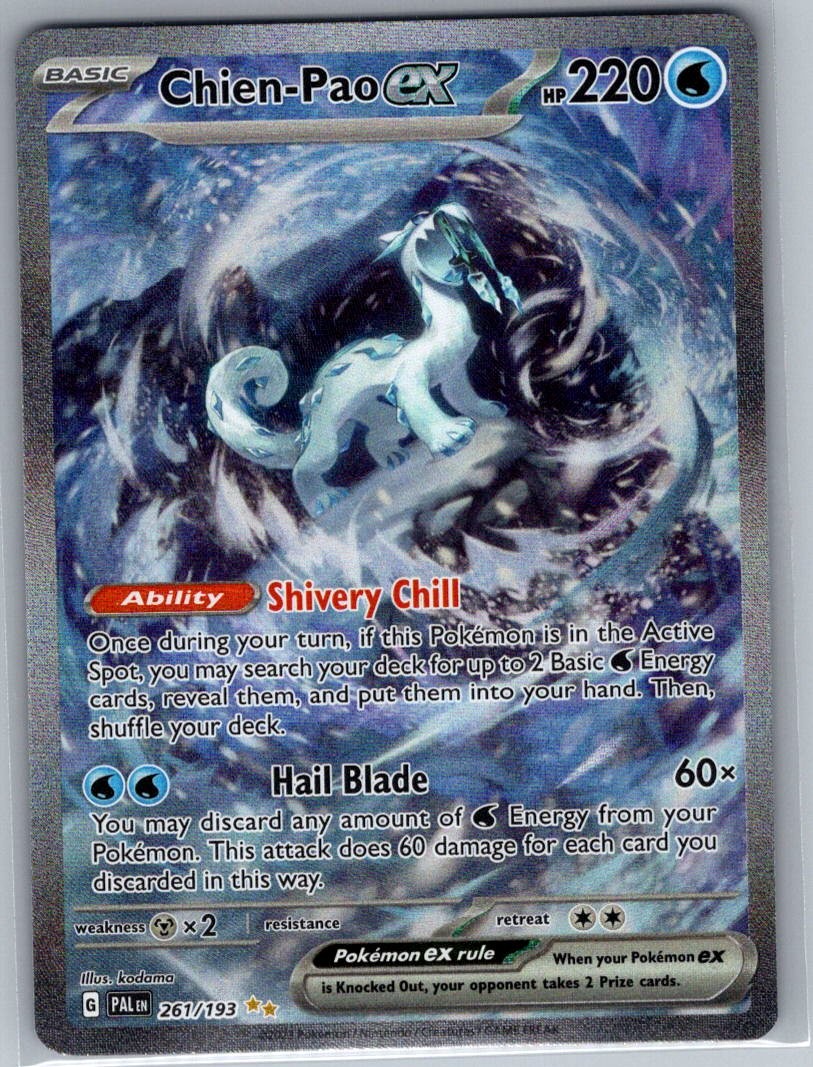 Chien-Pao ex 261/193 SV02: Paldea Evolved - Pokemon Card - NM