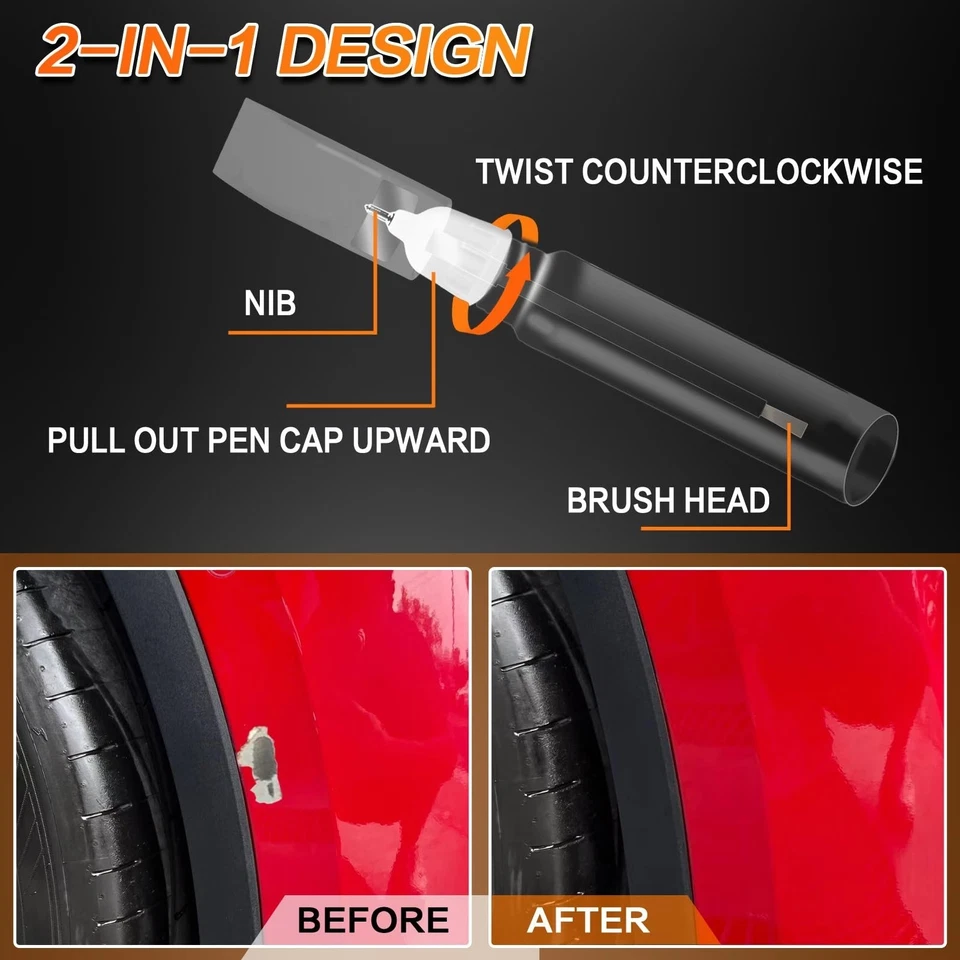 Ultra Red Tesla Touch Up Paint Pen | 0.4 fl oz Scratch Repair - Image 3 of 4