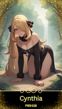 Cynthia - Beautiful Sexy Waifu Card -Custom DIY Fan Art Card PW3-116