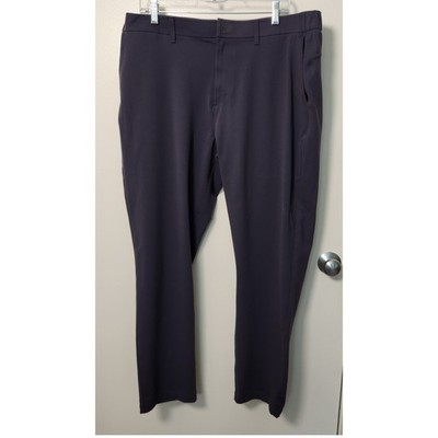 Public Rec Men's Blue Flat Front Chino Pants 38x30 Zip Pockets Comfort Dress