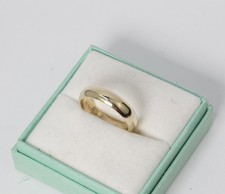 B Bros 9k Yellow Gold Wedding Band Ring 5mm Hallmarked 4.20g Size P 1/2 9ct Gold
