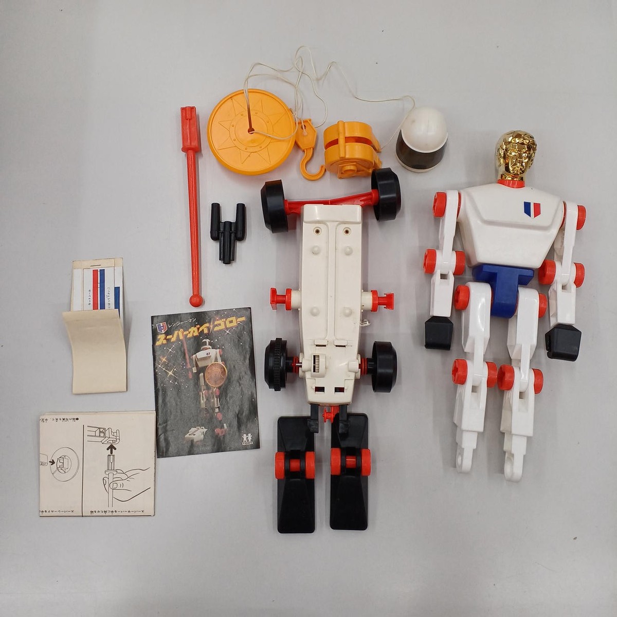 TOMY Super Guy Goro Deluxe Set Vintage Action Figure Robot Japan