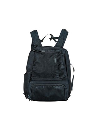 eBags Professional Slim Laptop Backpack Black Orange Nylon Travel Bag Pockets