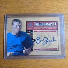 2001 SP Top Prospects BS Ben Sheets Chirography Auto Milwaukee Brewers