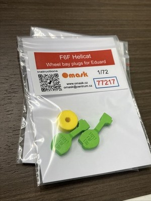 1/72 Omask Wheel Bay Plugs #77217 F6F Hellcat For Eduard