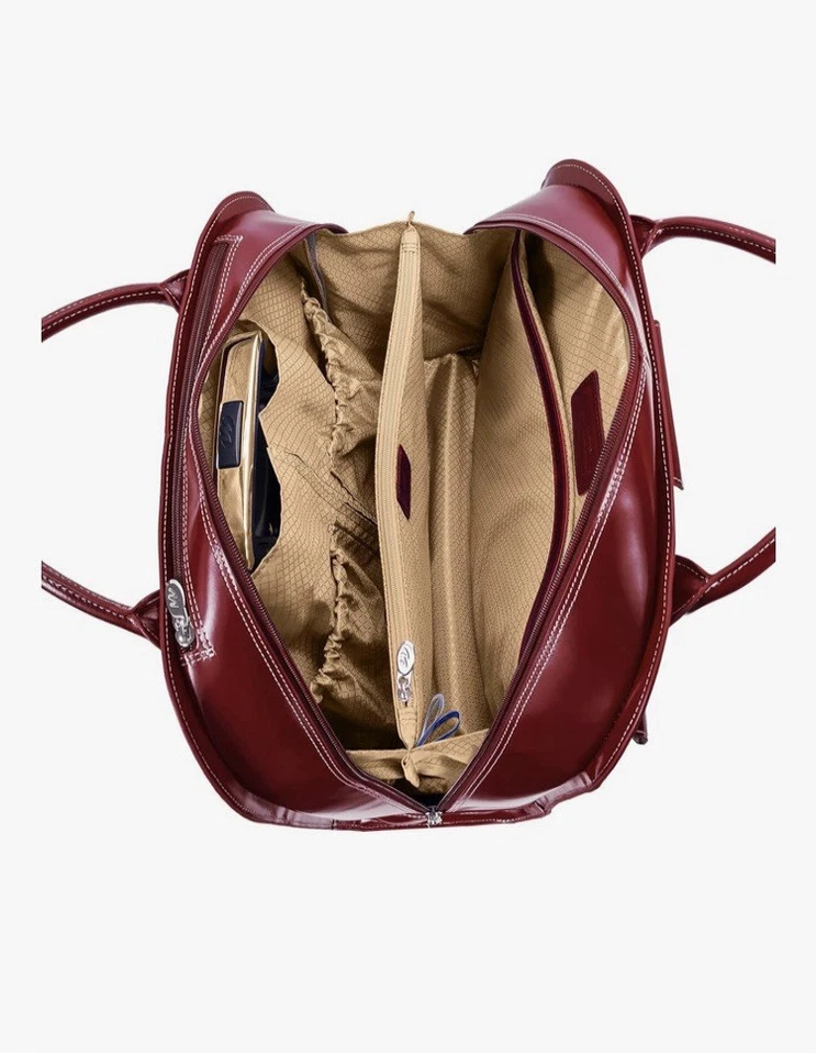 McKlein EdgeBrook女式皮革笔记本电脑/计算机滚动商务公文包 — 第 3/4 张图片